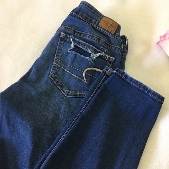 American eagle distressed skinny jeans size 0 - Picture 5 of 5